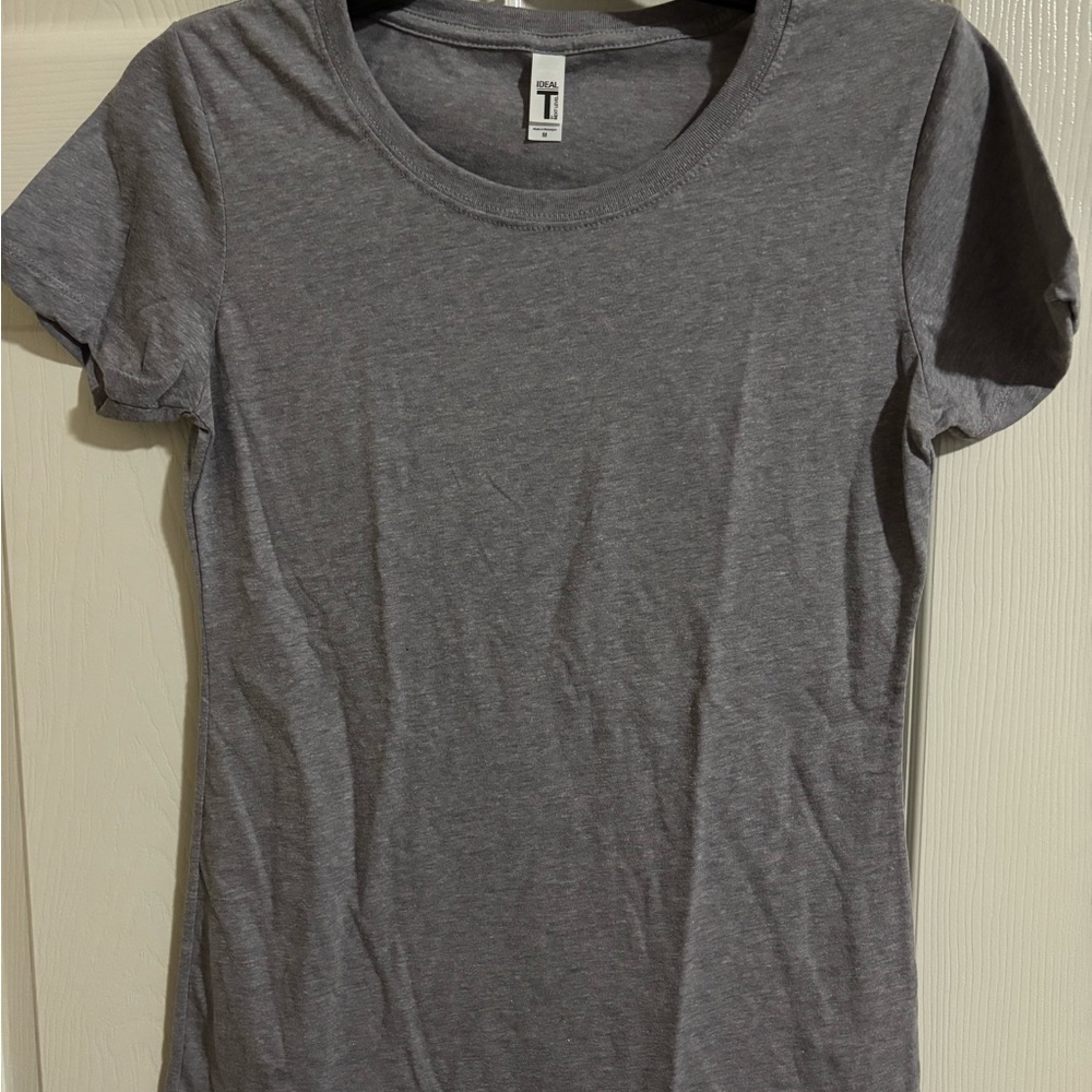 Women's Heather Gray Short Sleeve Crew Tee